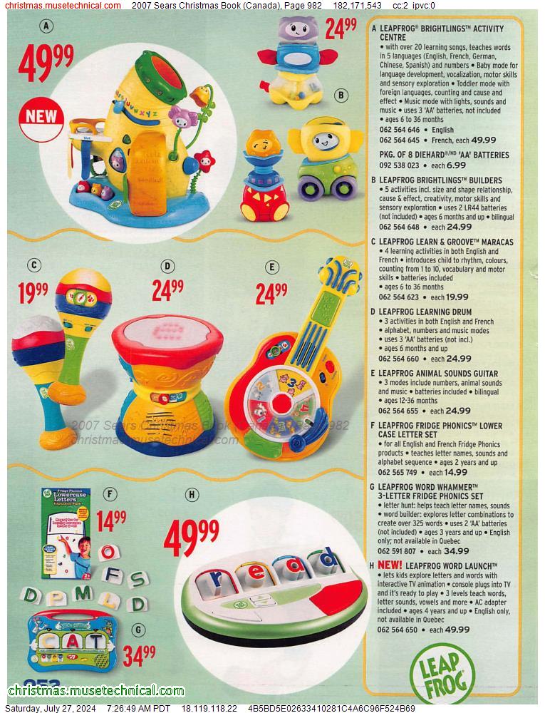 2007 Sears Christmas Book (Canada), Page 982
