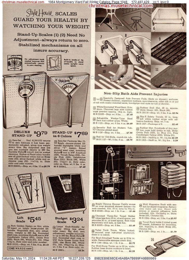 1964 Montgomery Ward Fall Winter Catalog, Page 1046