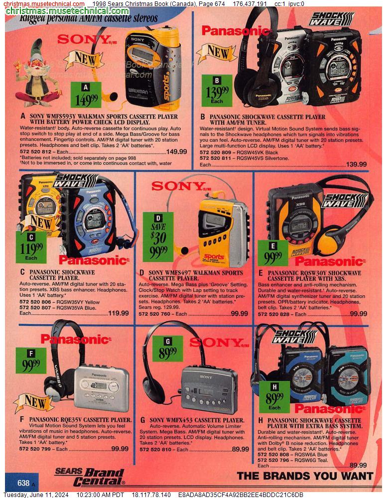 1998 Sears Christmas Book (Canada), Page 674