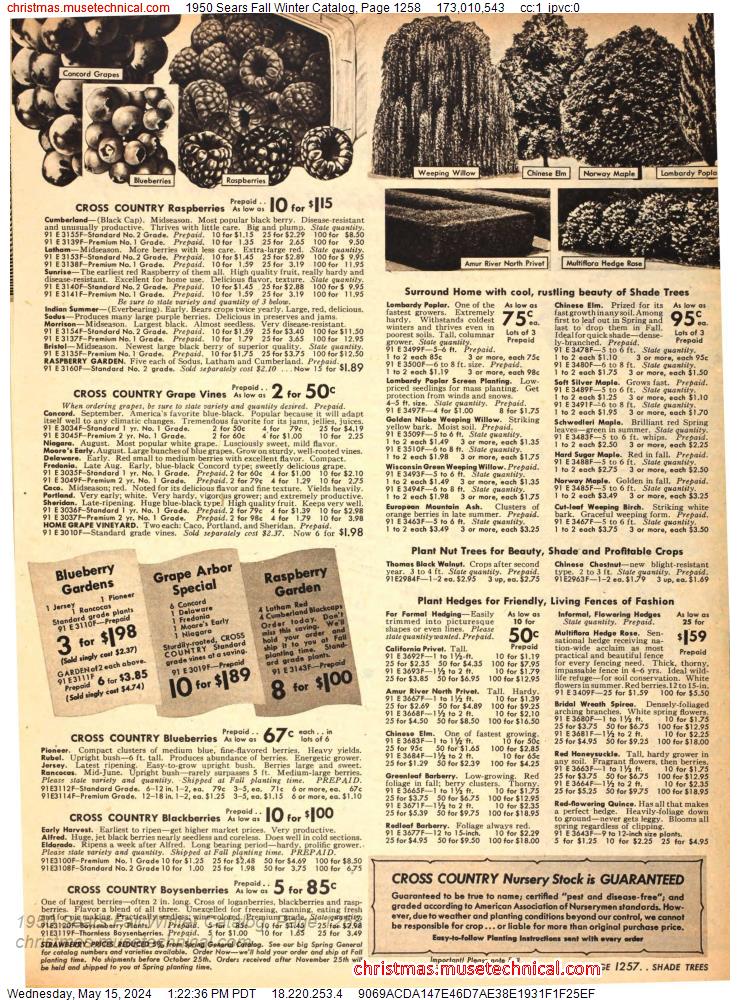1950 Sears Fall Winter Catalog, Page 1258
