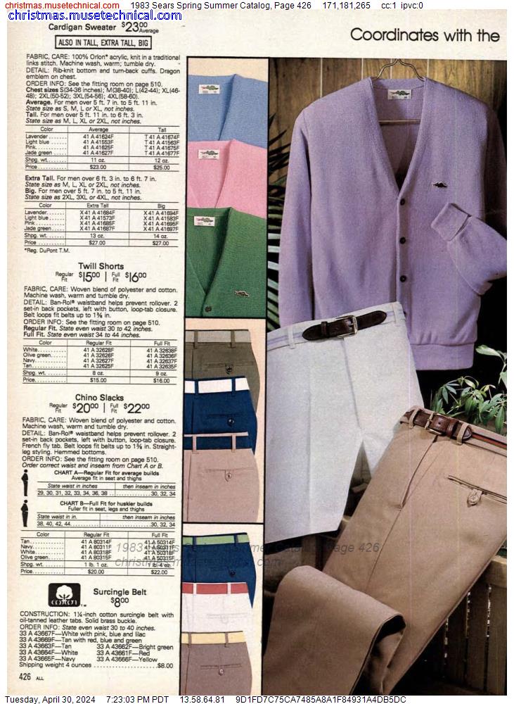 1983 Sears Spring Summer Catalog, Page 426