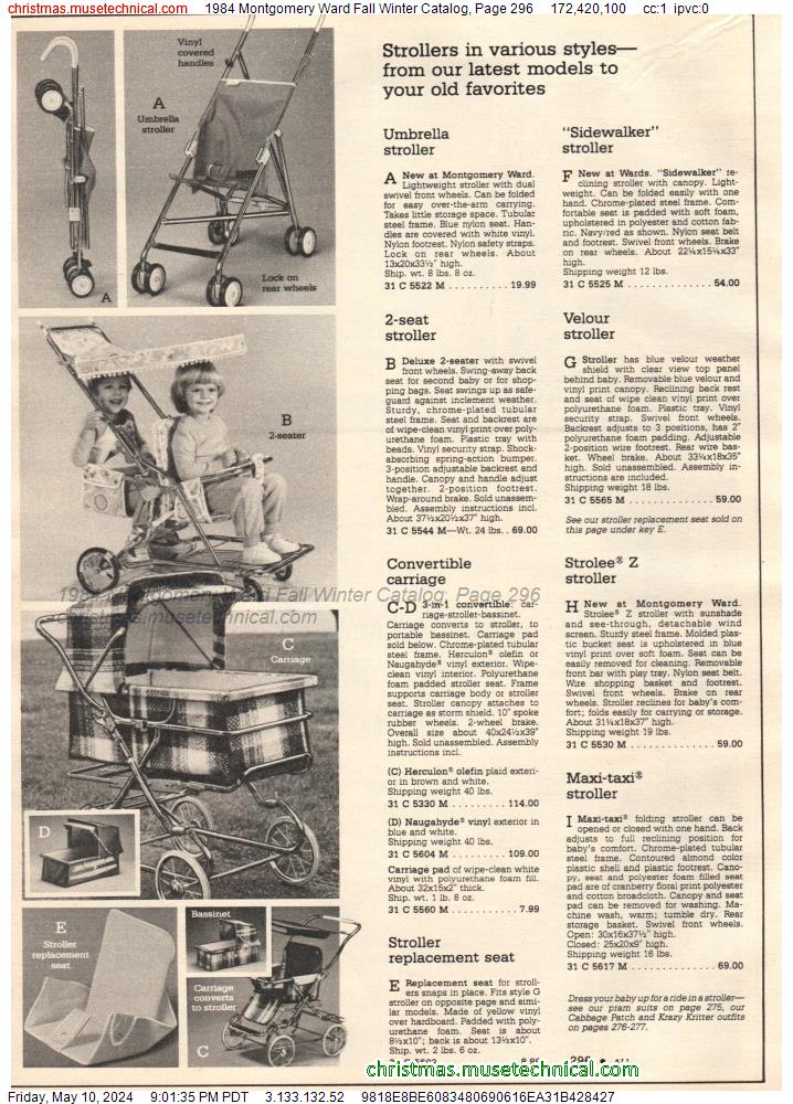 1984 Montgomery Ward Fall Winter Catalog, Page 296
