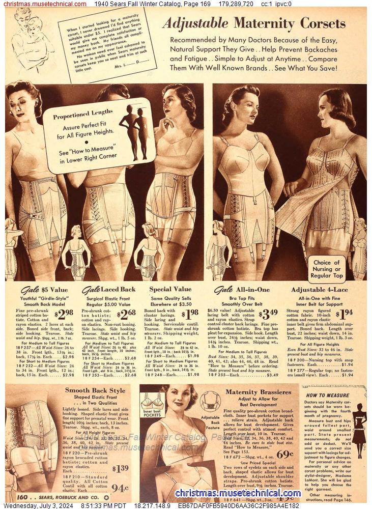 1940 Sears Fall Winter Catalog, Page 169
