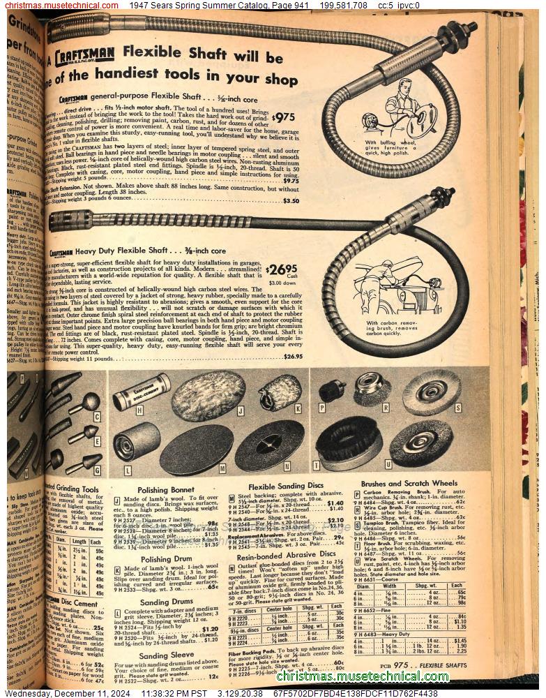 1947 Sears Spring Summer Catalog, Page 941