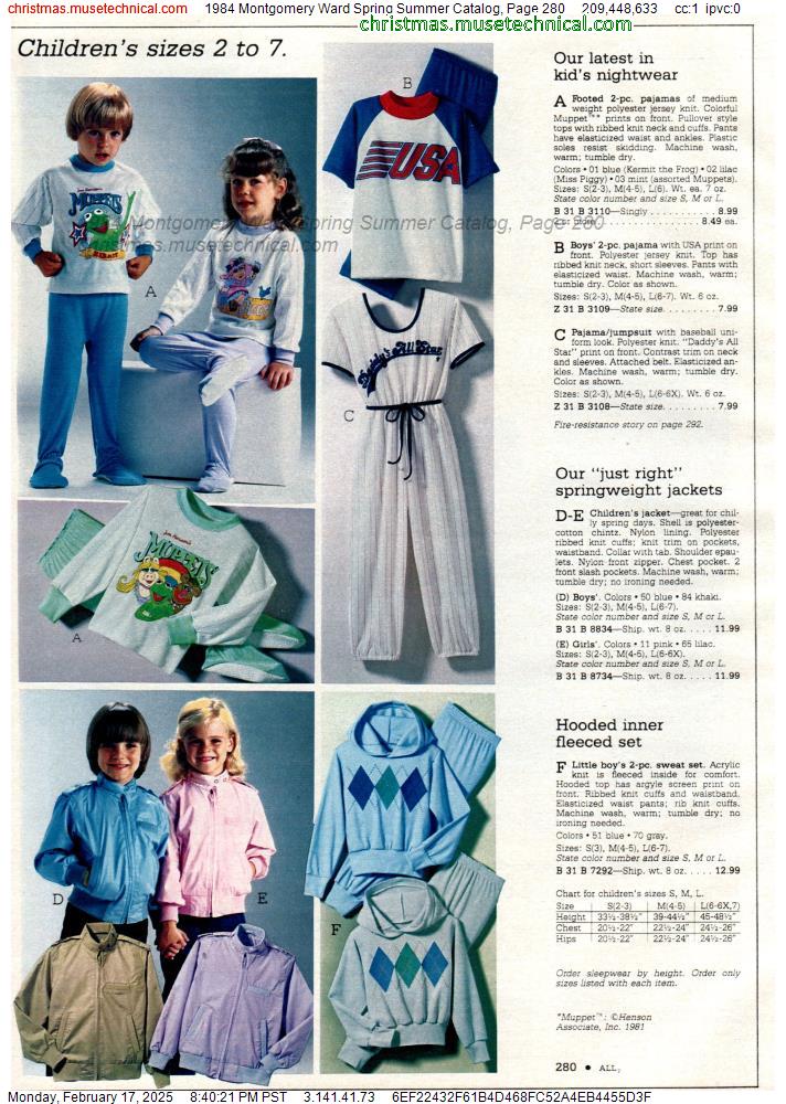 1984 Montgomery Ward Spring Summer Catalog, Page 280