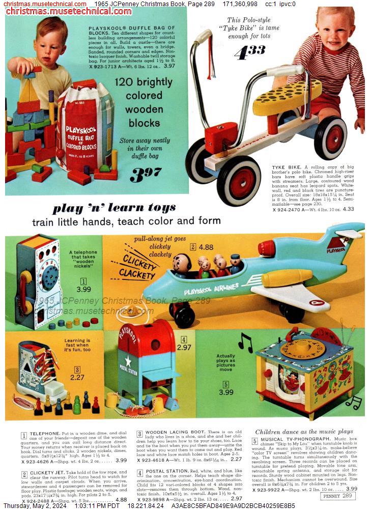 1965 JCPenney Christmas Book, Page 289