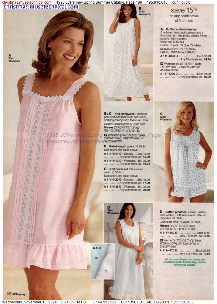 1996 JCPenney Spring Summer Catalog, Page 186