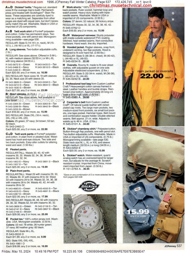 1996 JCPenney Fall Winter Catalog, Page 537