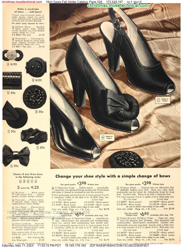 1944 Sears Fall Winter Catalog, Page 326