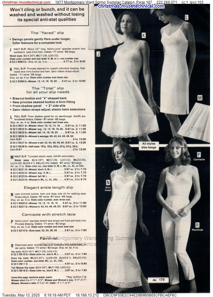1977 Montgomery Ward Spring Summer Catalog, Page 187