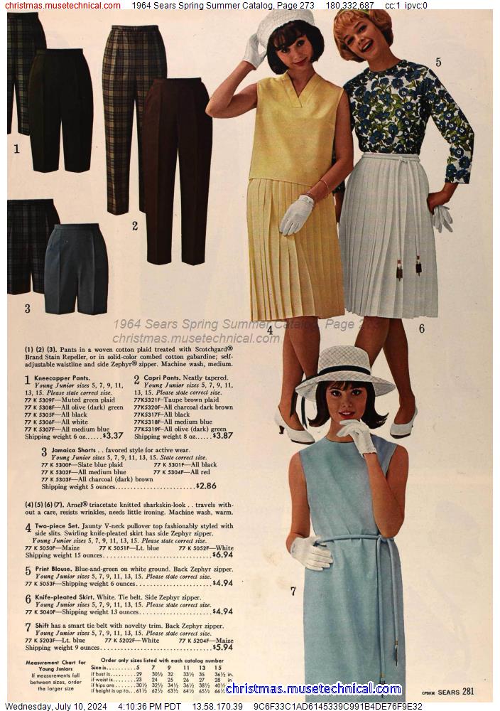 1964 Sears Spring Summer Catalog, Page 273