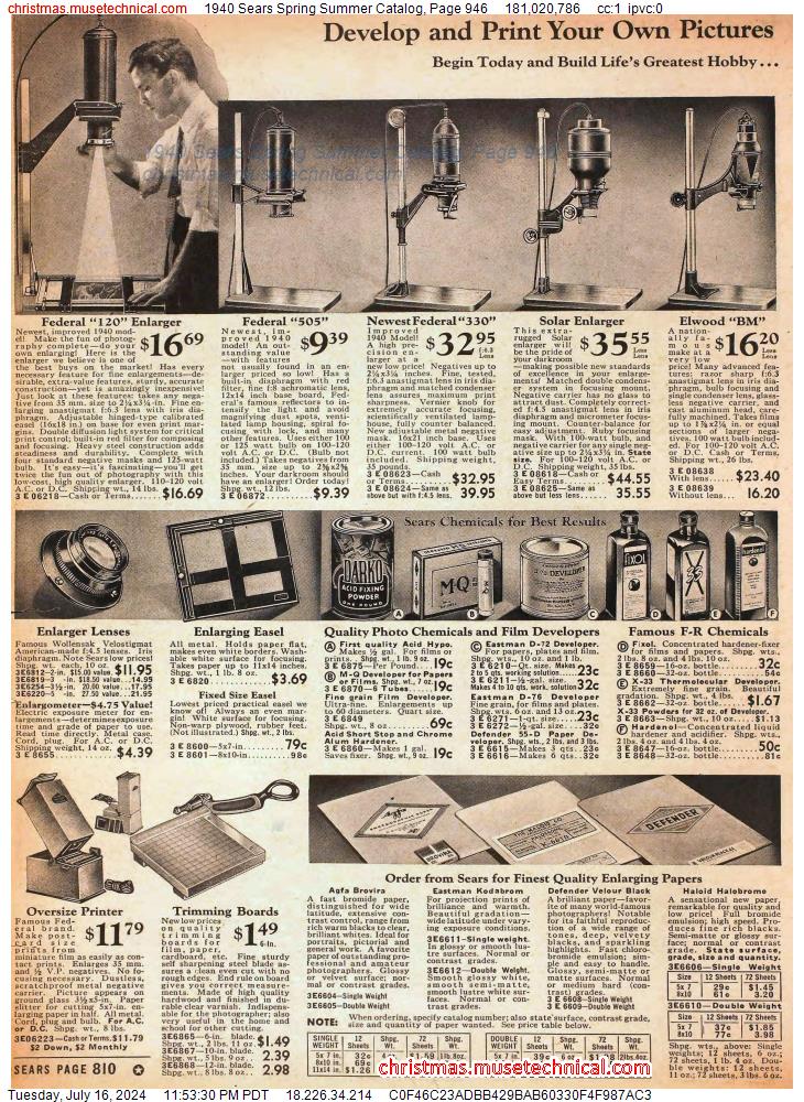 1940 Sears Spring Summer Catalog, Page 946