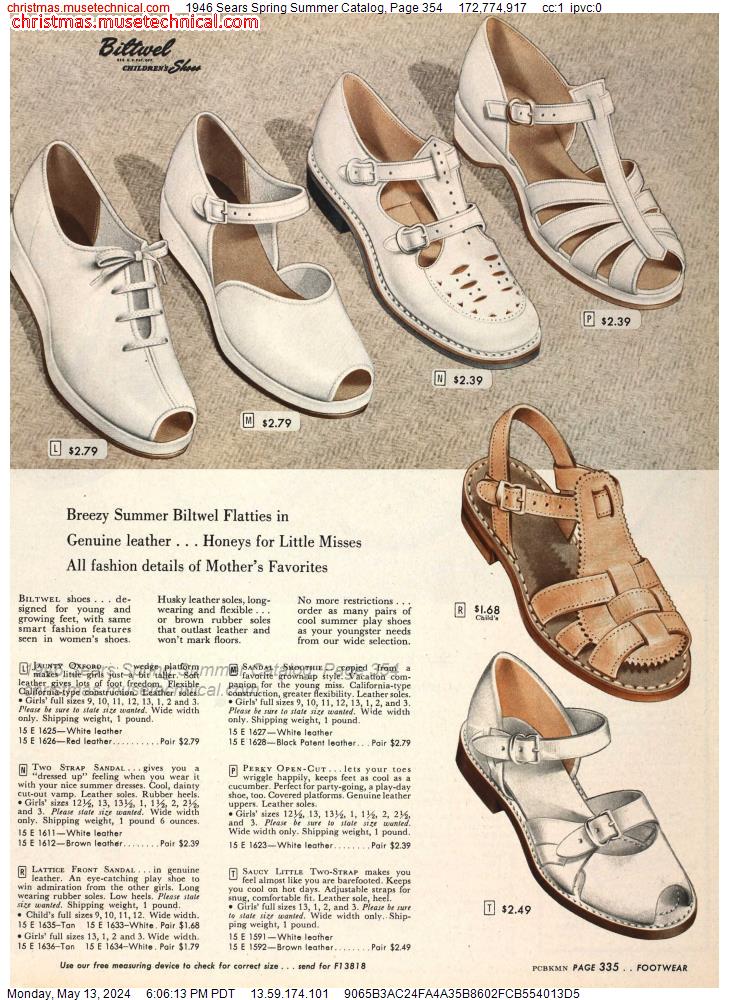 1946 Sears Spring Summer Catalog, Page 354