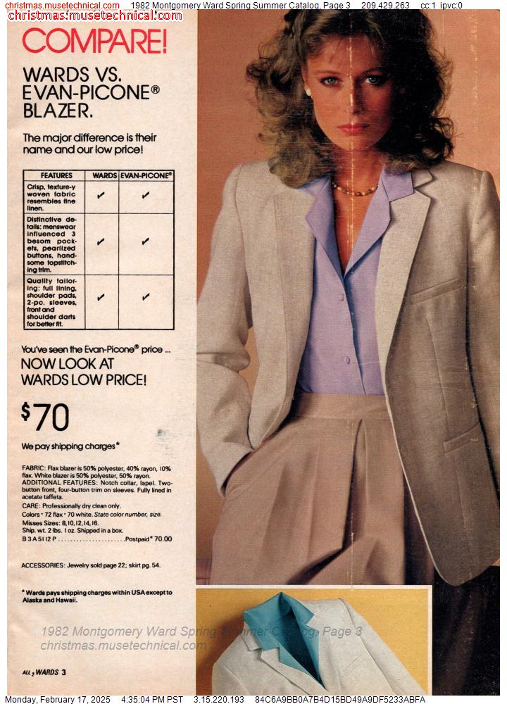 1982 Montgomery Ward Spring Summer Catalog, Page 3