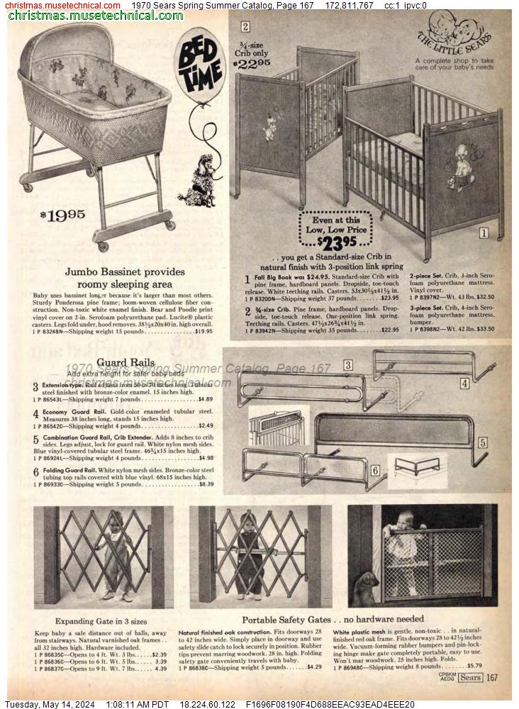 1970 Sears Spring Summer Catalog, Page 167