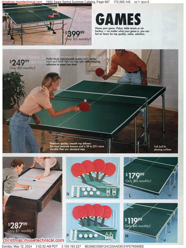 1992 Sears Spring Summer Catalog, Page 987