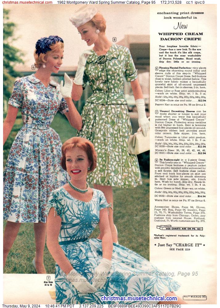 1962 Montgomery Ward Spring Summer Catalog, Page 95