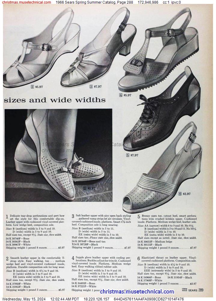 1966 Sears Spring Summer Catalog, Page 288