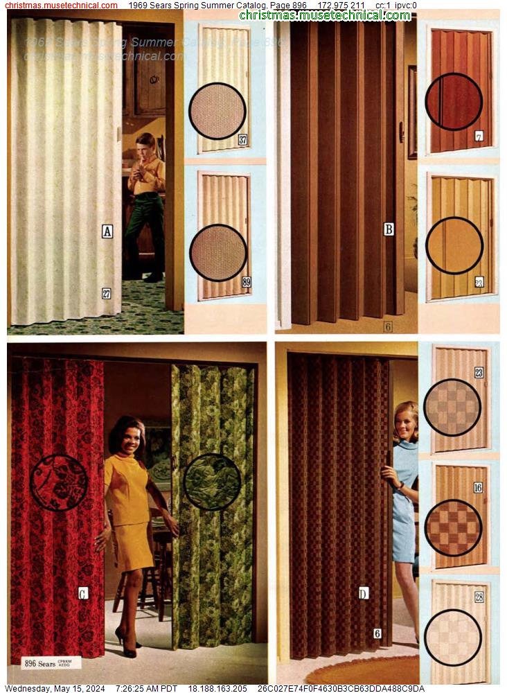1969 Sears Spring Summer Catalog, Page 896