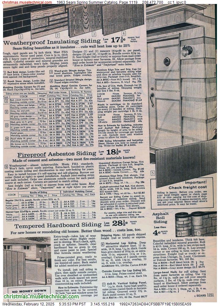 1963 Sears Spring Summer Catalog, Page 1119