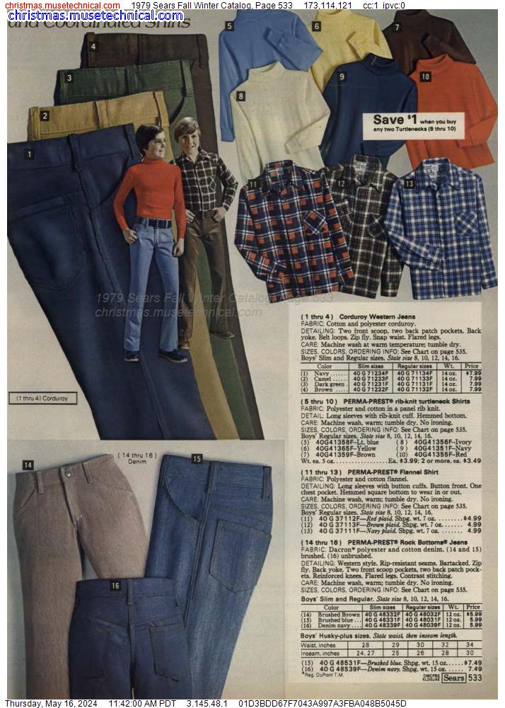 1979 Sears Fall Winter Catalog, Page 533