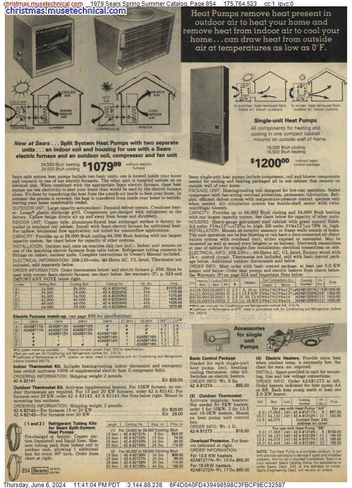 1979 Sears Spring Summer Catalog, Page 854