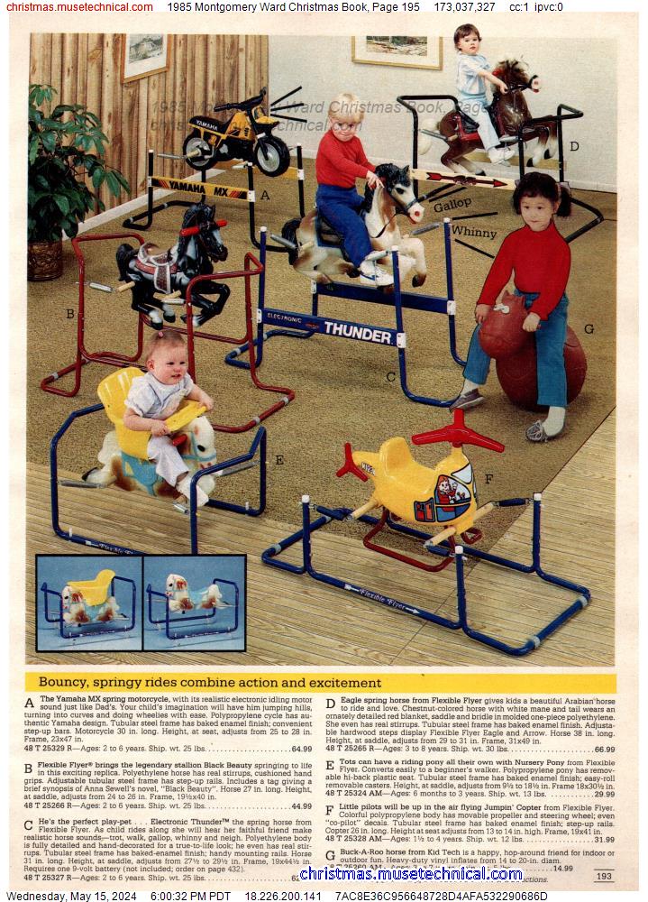1985 Montgomery Ward Christmas Book, Page 195