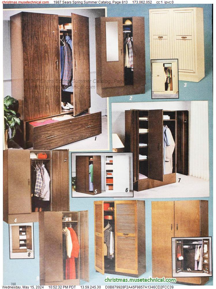 1987 Sears Spring Summer Catalog, Page 813