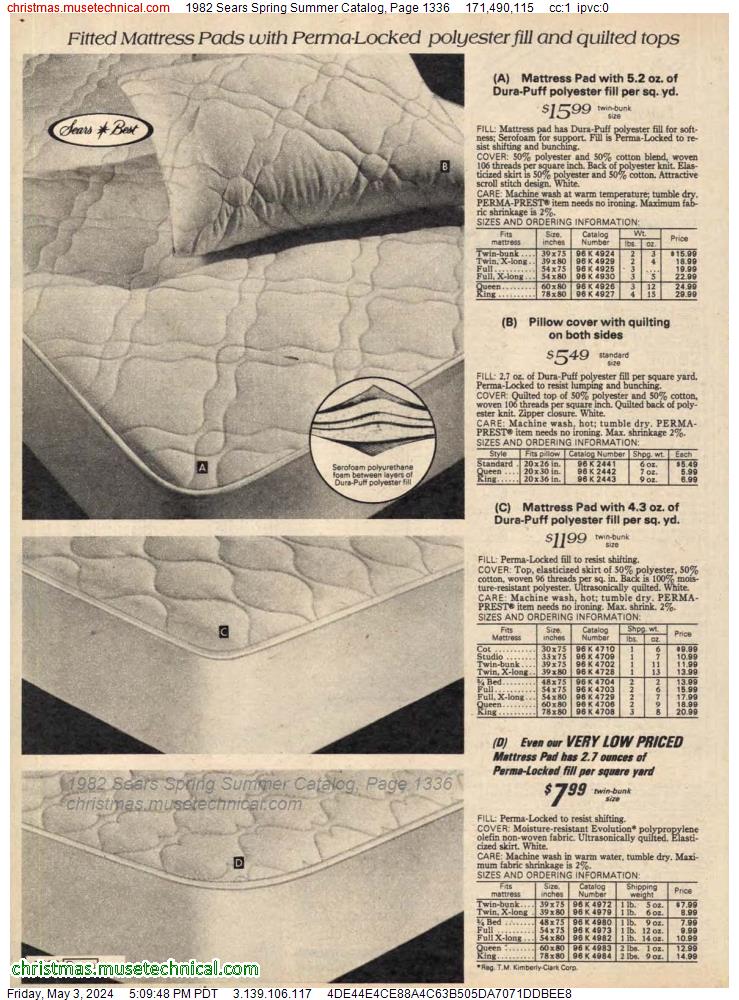 1982 Sears Spring Summer Catalog, Page 1336