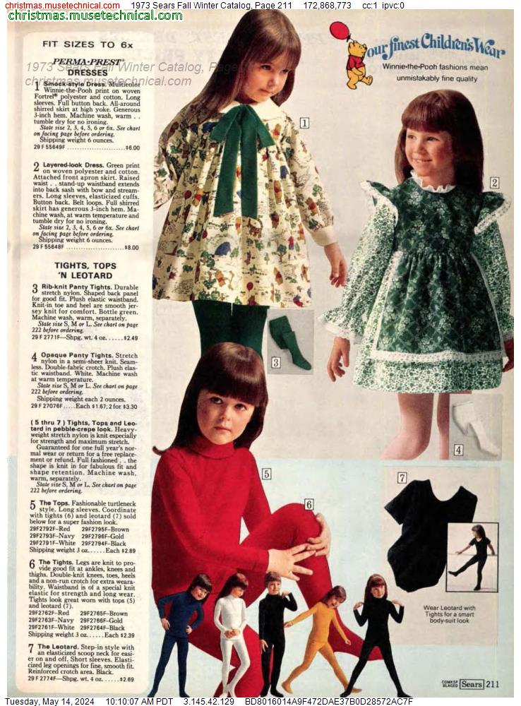 1973 Sears Fall Winter Catalog, Page 211