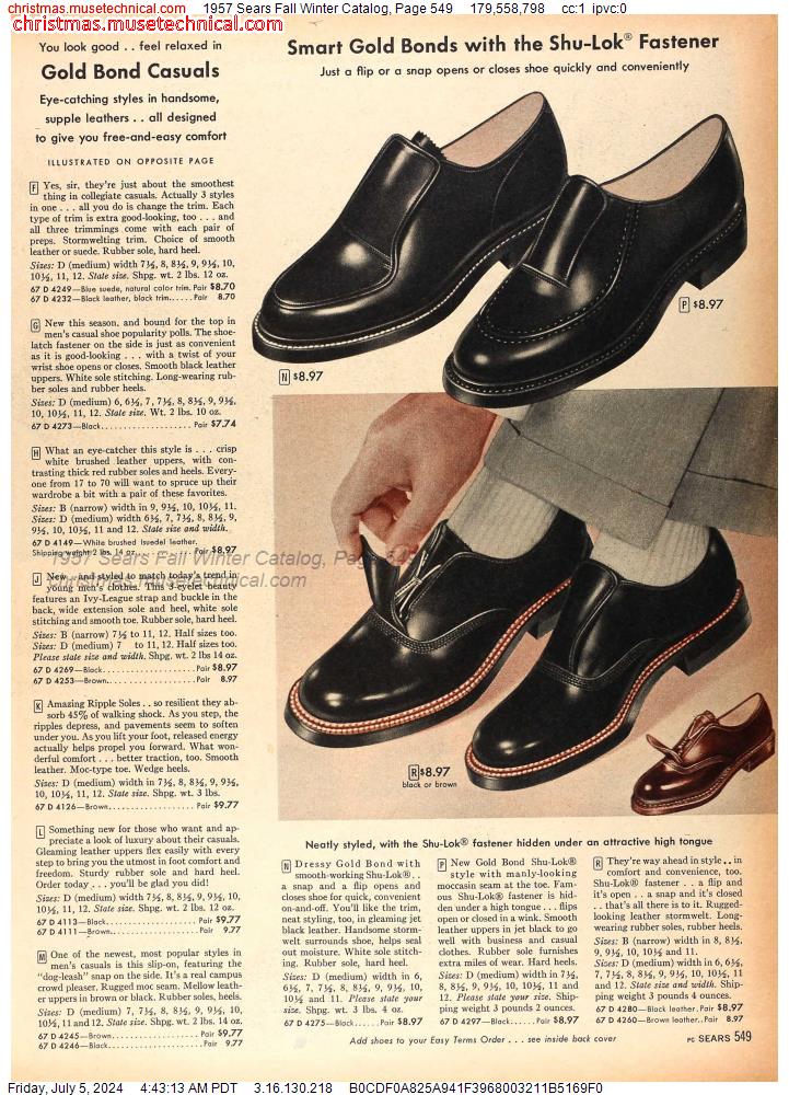 1957 Sears Fall Winter Catalog, Page 549