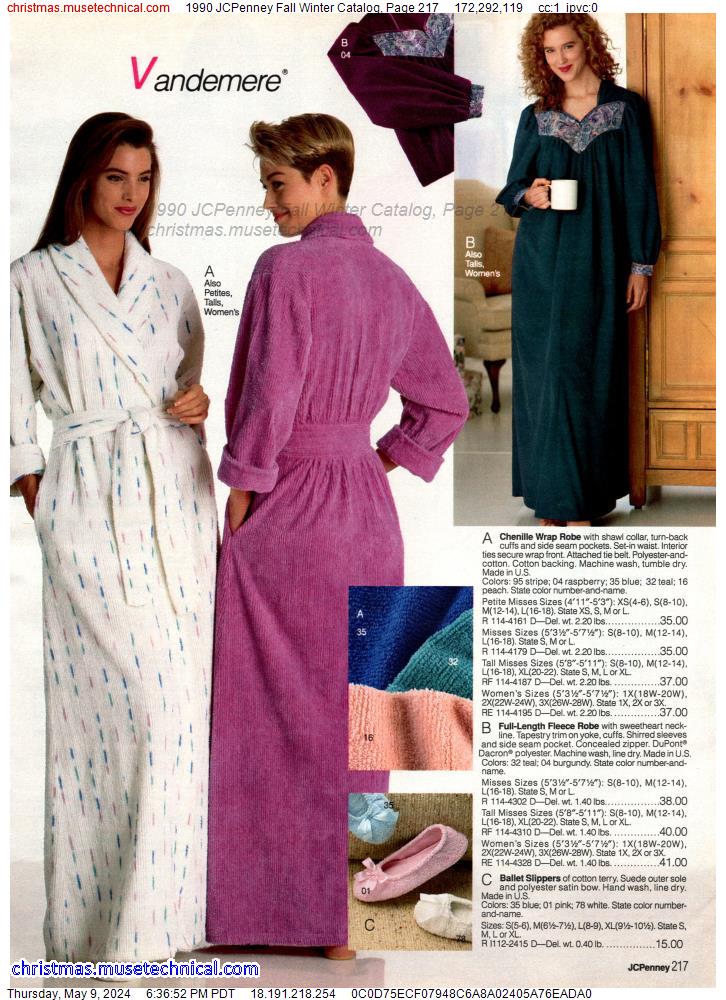 1990 JCPenney Fall Winter Catalog, Page 217
