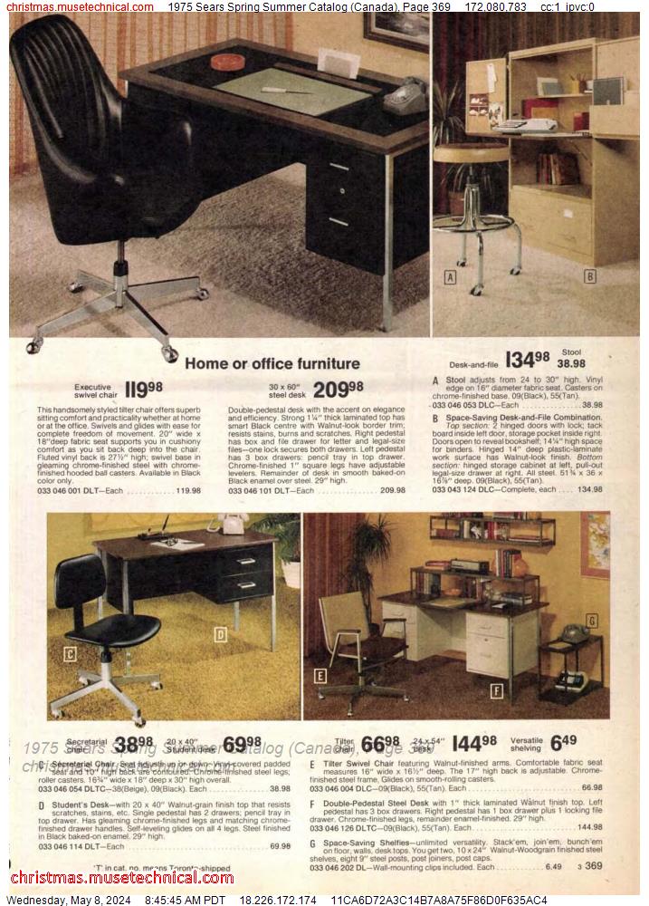 1975 Sears Spring Summer Catalog (Canada), Page 369