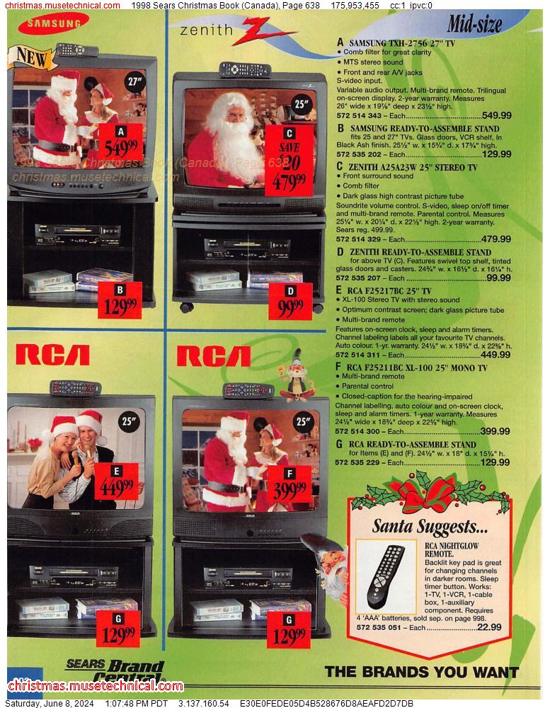 1998 Sears Christmas Book (Canada), Page 638