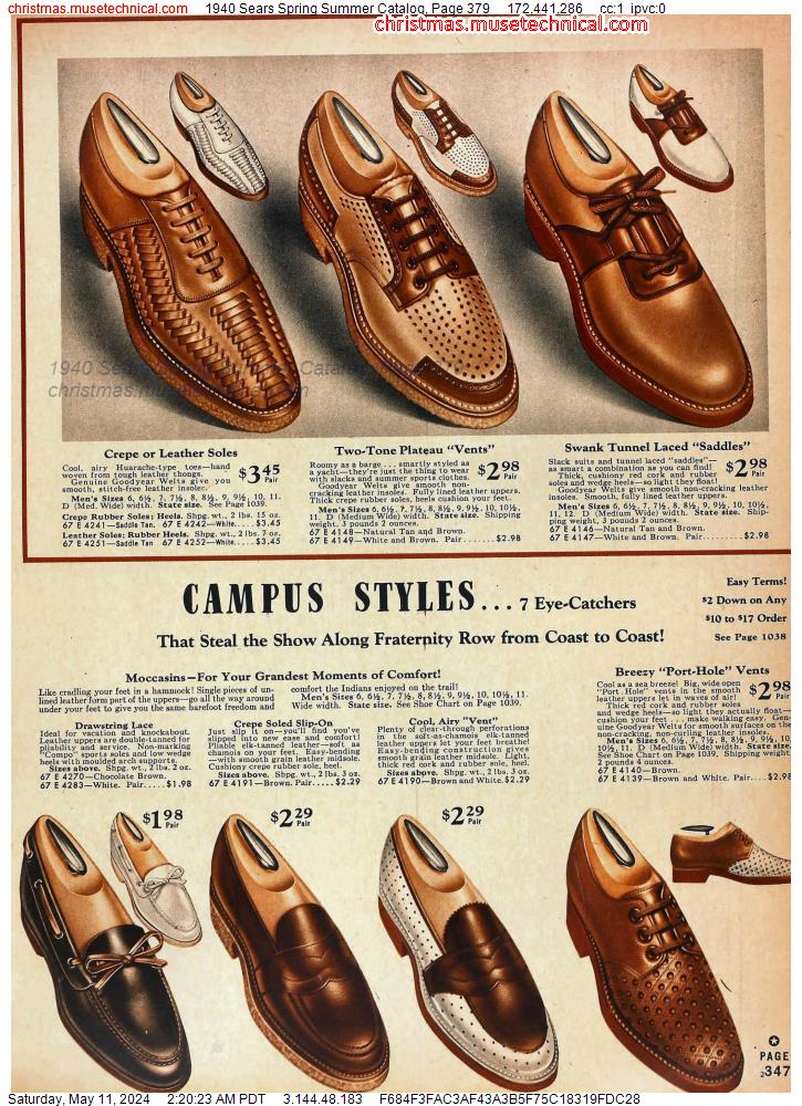 1940 Sears Spring Summer Catalog, Page 379