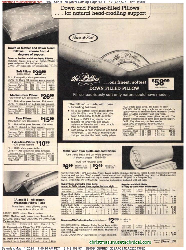 1978 Sears Fall Winter Catalog, Page 1391