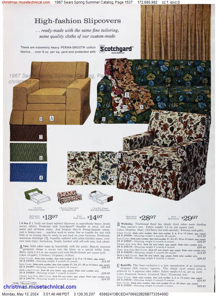 1967 Sears Spring Summer Catalog, Page 1537