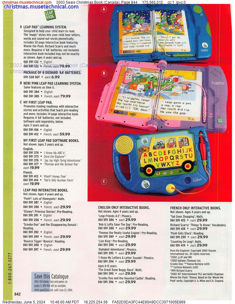 2003 Sears Christmas Book (Canada), Page 844