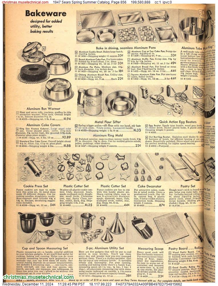 1947 Sears Spring Summer Catalog, Page 856