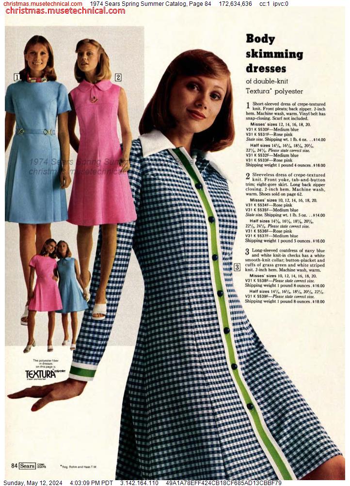 1974 Sears Spring Summer Catalog, Page 84