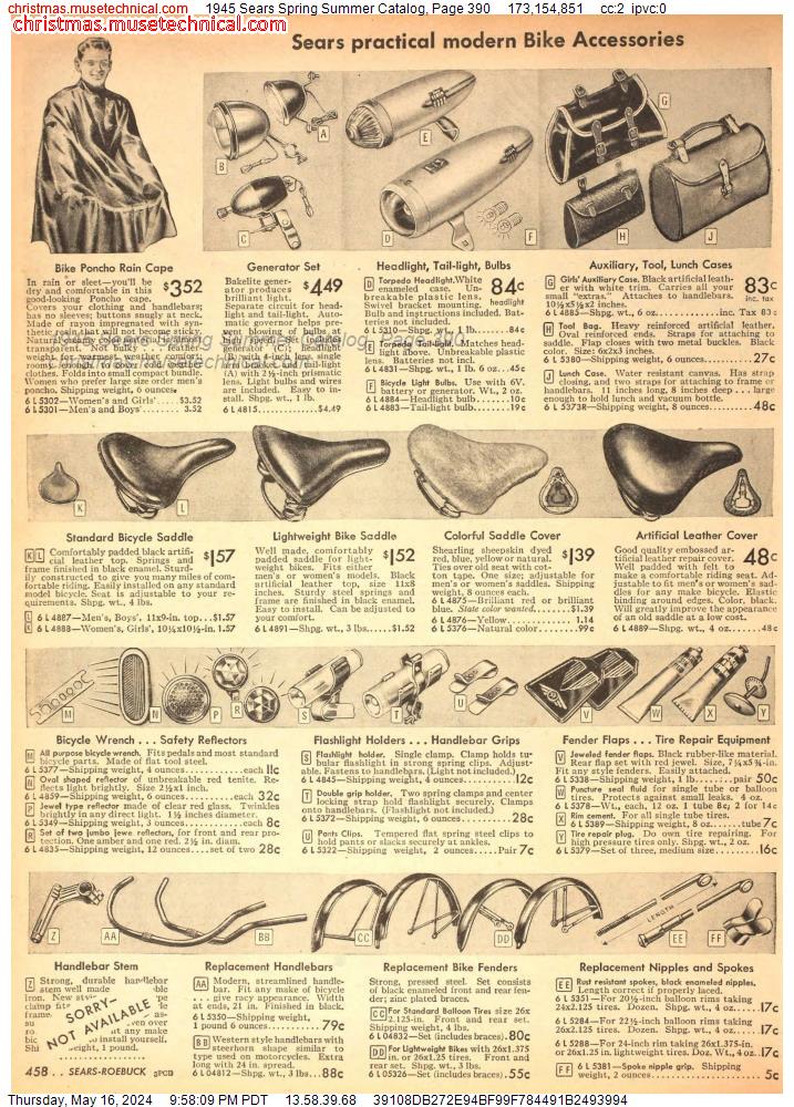 1945 Sears Spring Summer Catalog, Page 390