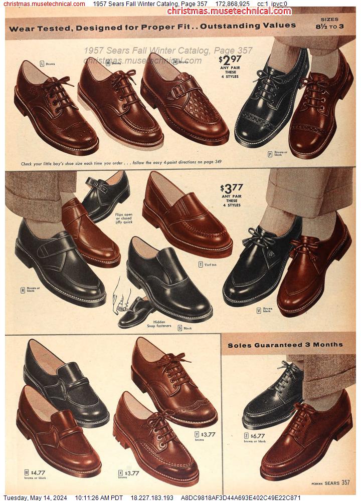 1957 Sears Fall Winter Catalog, Page 357