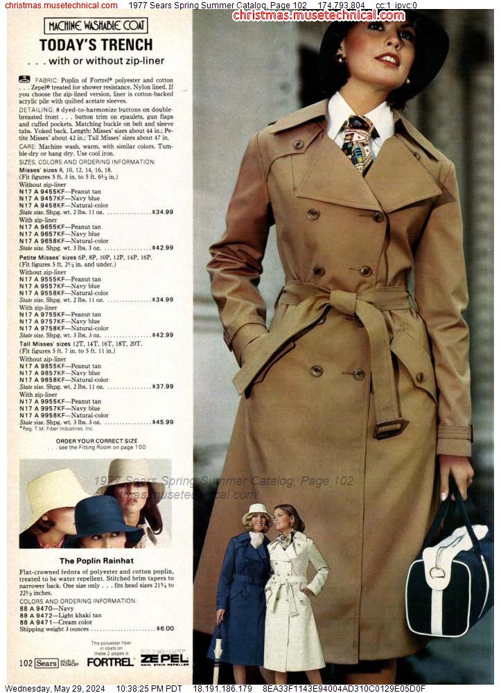 1977 Sears Spring Summer Catalog, Page 102