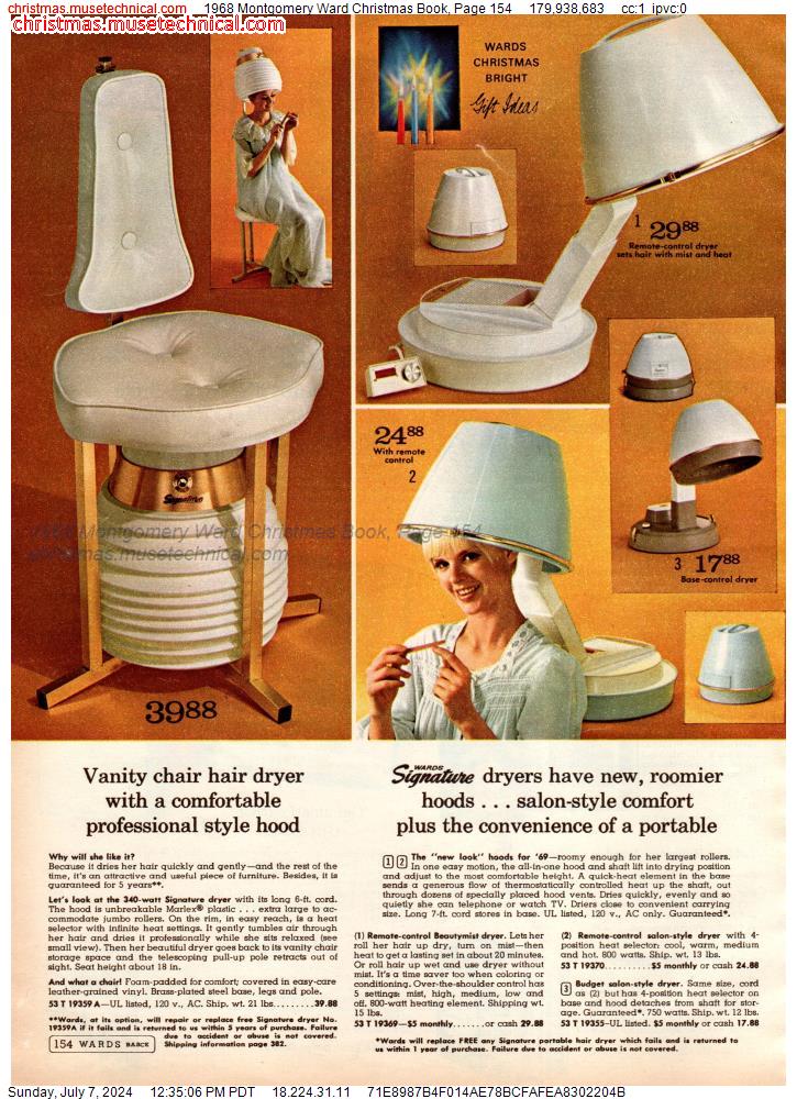 1968 Montgomery Ward Christmas Book, Page 154