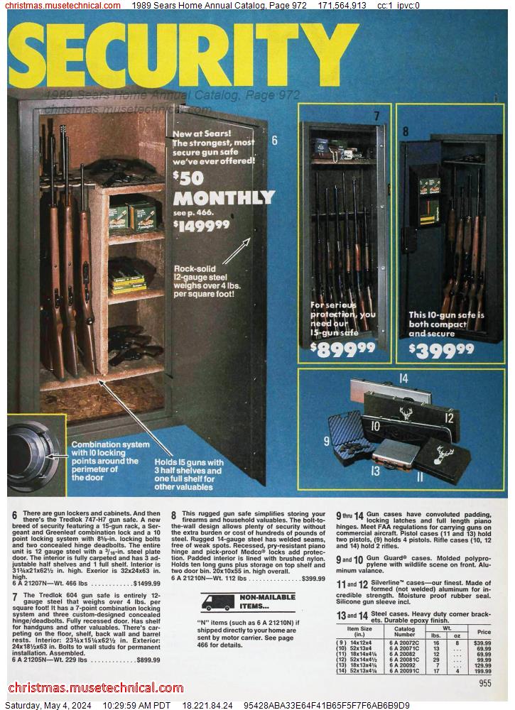 1989 Sears Home Annual Catalog, Page 972