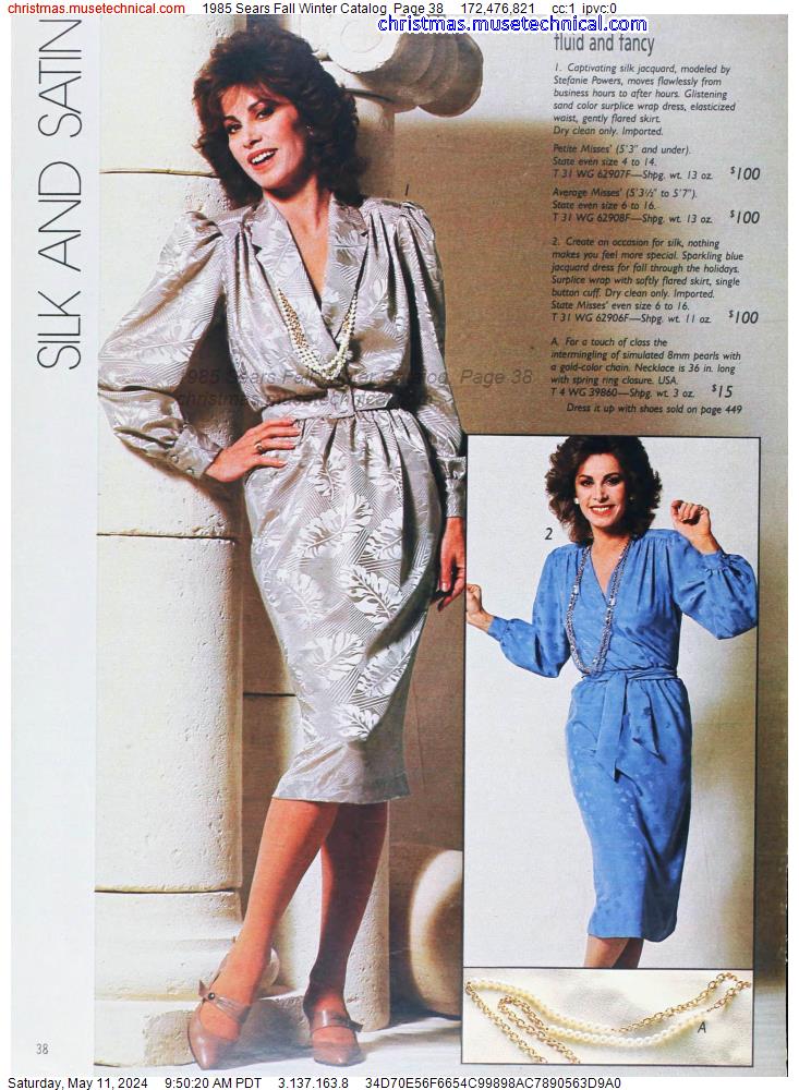 1985 Sears Fall Winter Catalog, Page 38 - Catalogs & Wishbooks