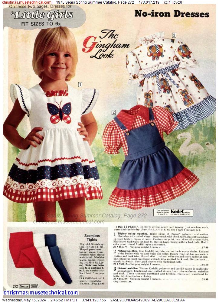 1975 Sears Spring Summer Catalog, Page 272