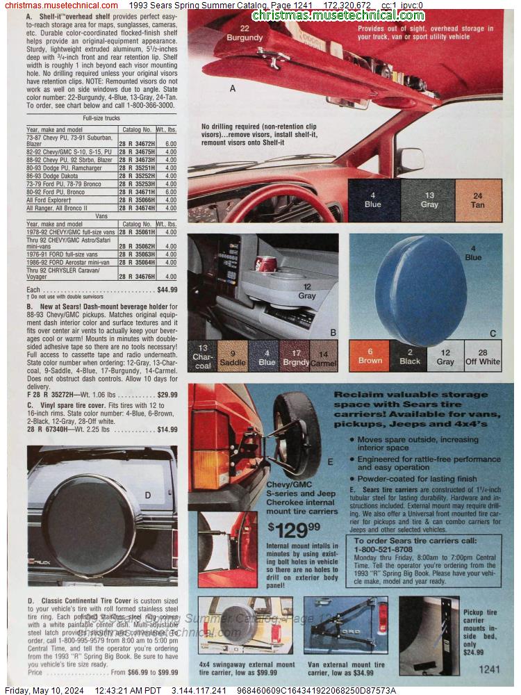 1993 Sears Spring Summer Catalog, Page 1241