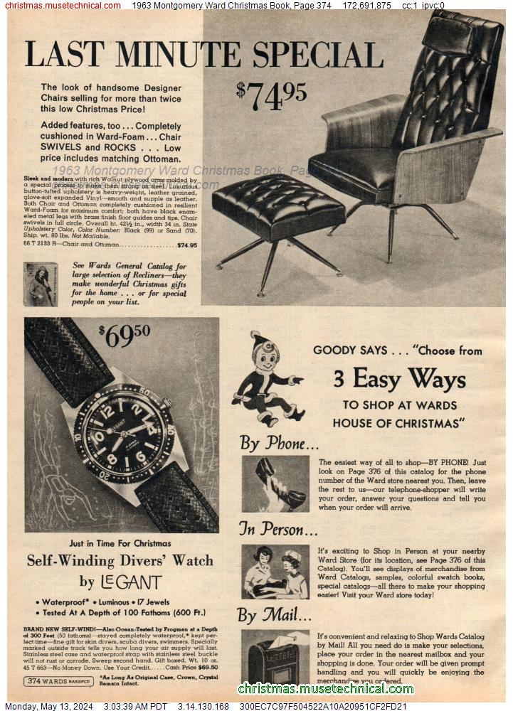 1963 Montgomery Ward Christmas Book, Page 374