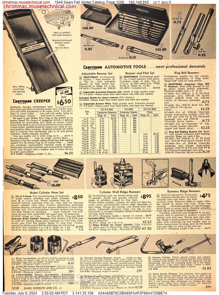 1949 Sears Fall Winter Catalog, Page 1256